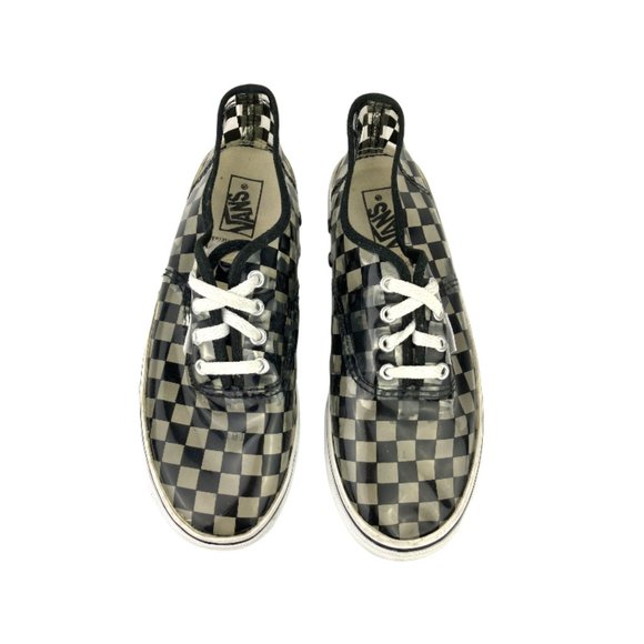 Vans Classic Rare Checkered Vinyl Black/Clear See Through Sneakers Youth… - Picture 3 of 6